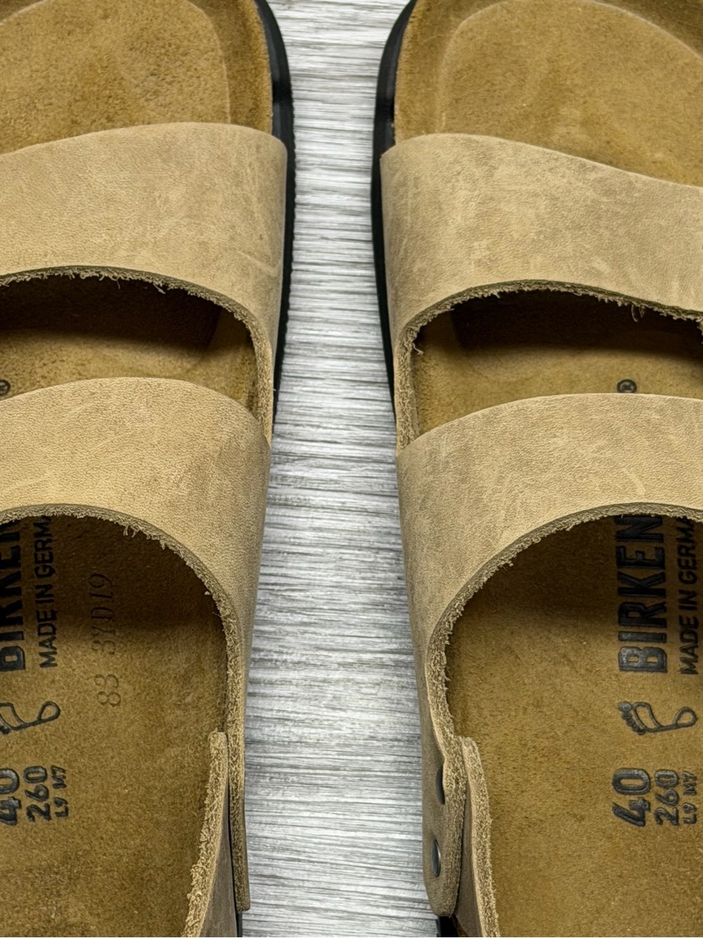 Birkenstock Milano Crosstown Oiled Leather Habana Sandals Sz 7 Mens 9 Women’s 40 - Picture 6 of 13